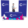 Exhibition Kit 1 - 1 x Table Cloth 2 x 800mm Roller Banners